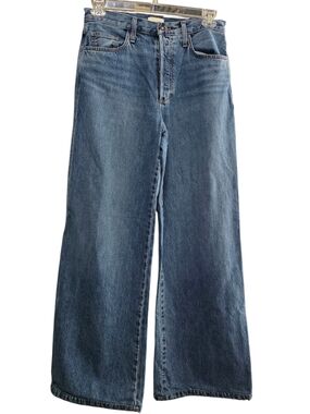 Favorite Daughter Long Beach Wide Leg Jeans Women’s Size 29 High Rise Blue Denim